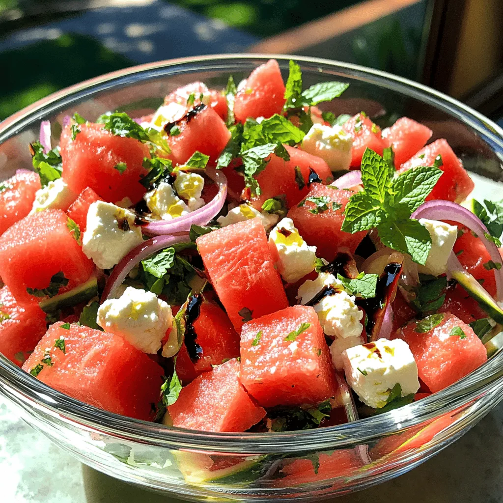 Fresh Watermelon Feta Salad Crisp and Flavorful Dish