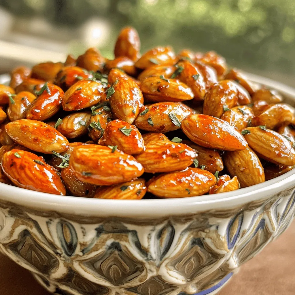 Spicy Sriracha Roasted Almonds Flavorful Snack Treat
