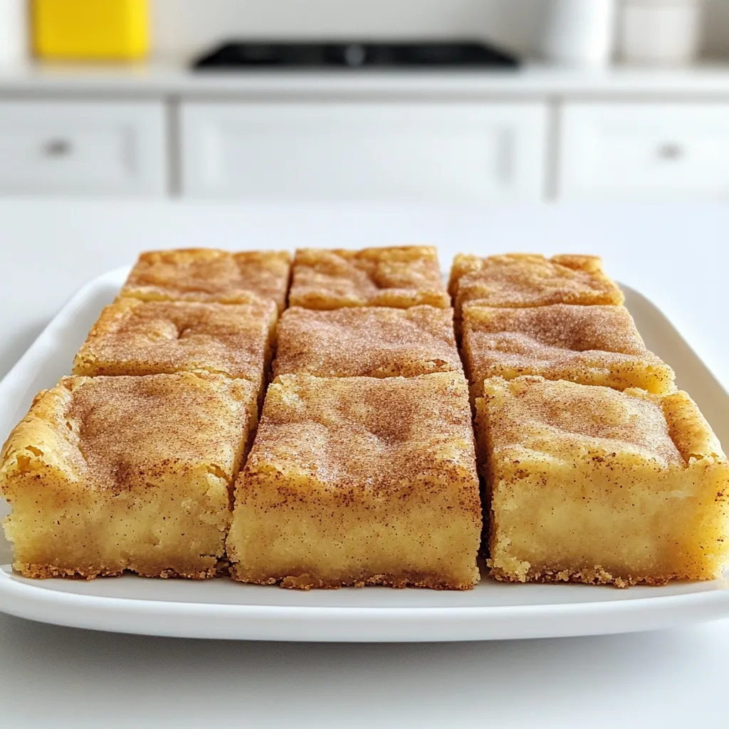 Brown Butter Snickerdoodle Blondies Deliciously Sweet