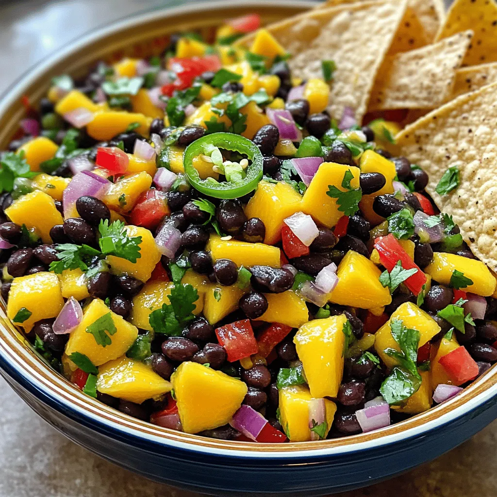 Mango Black Bean Salsa Flavorful and Refreshing Dish