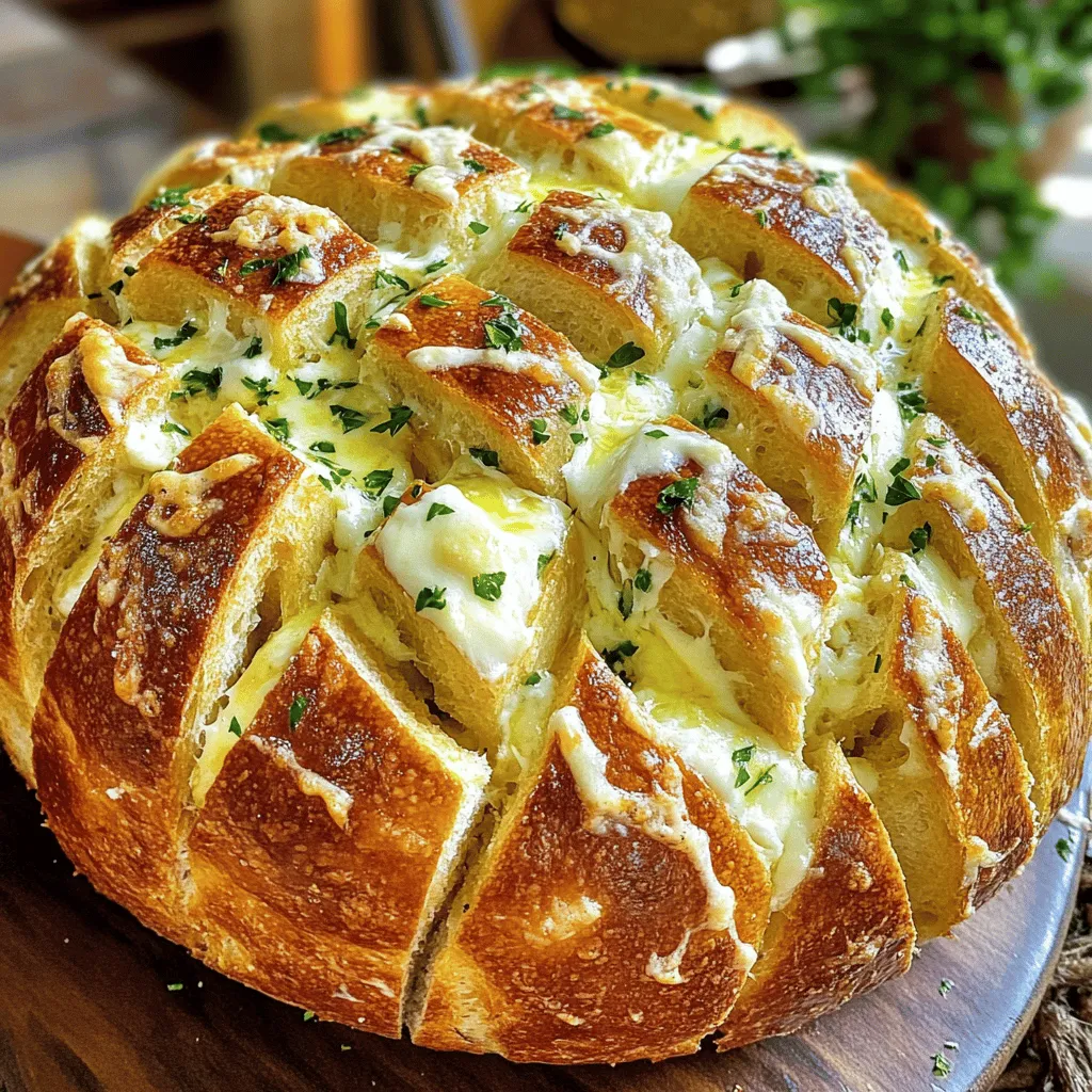 Cheesy Garlic Pull Apart Bread Irresistible Delight