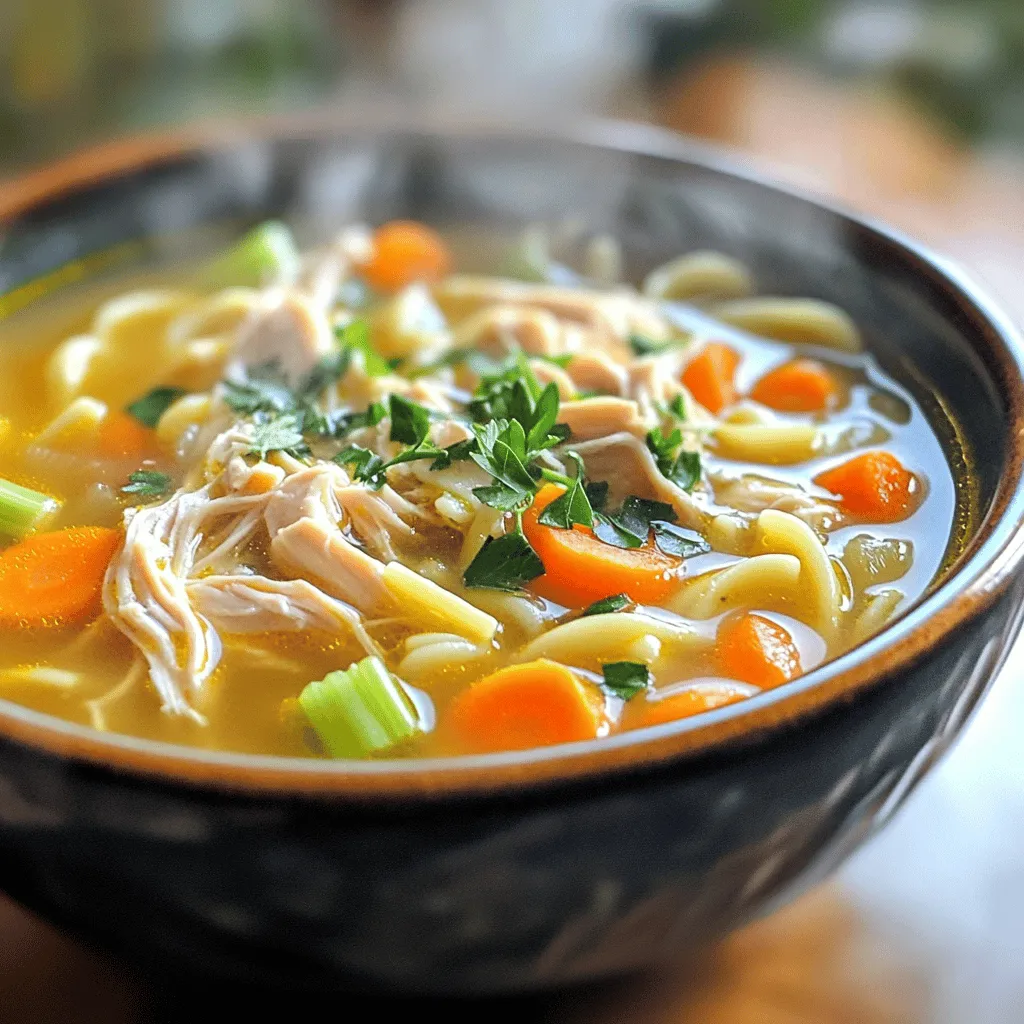 Homemade Chicken Noodle Soup Comforting and Easy Recipe