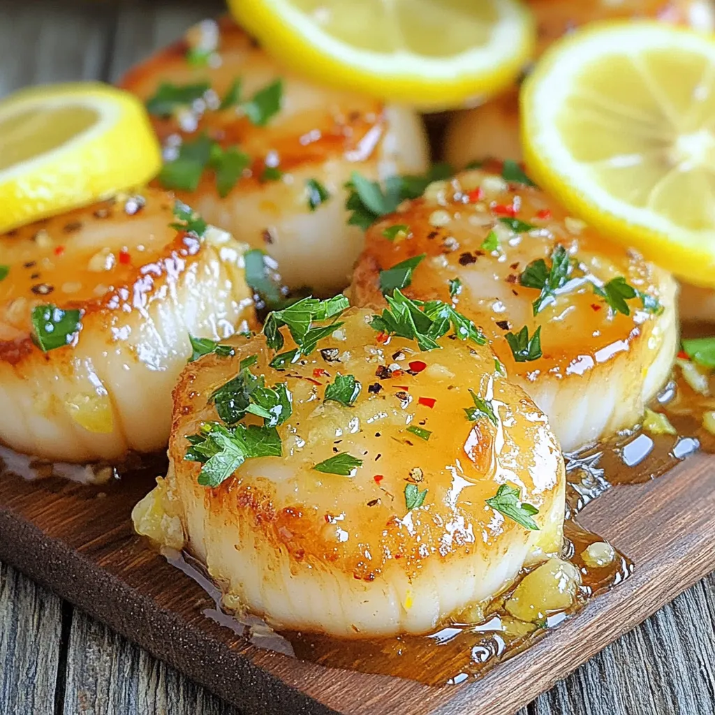 Honey Lemon Garlic Scallops Quick and Flavorful Dish