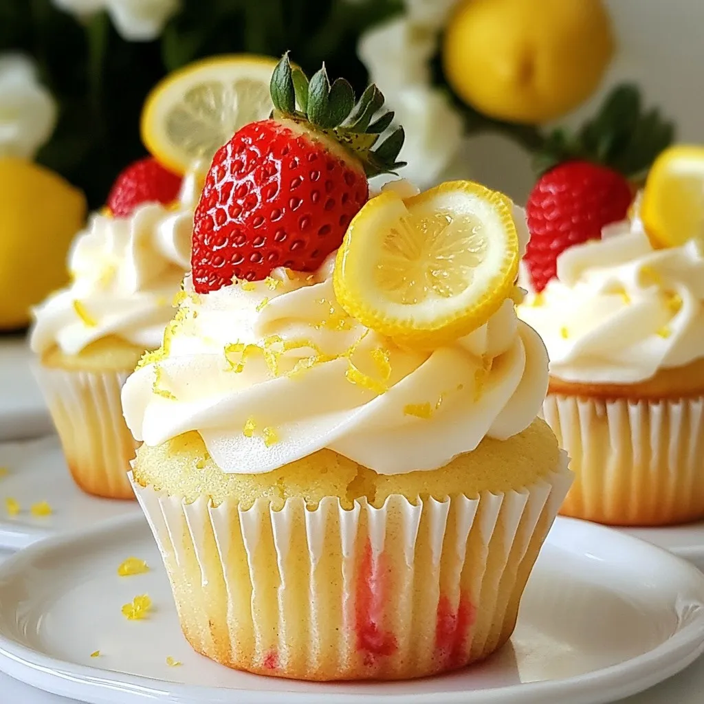 Strawberry Lemonade Cupcakes Fresh and Tasty Treat