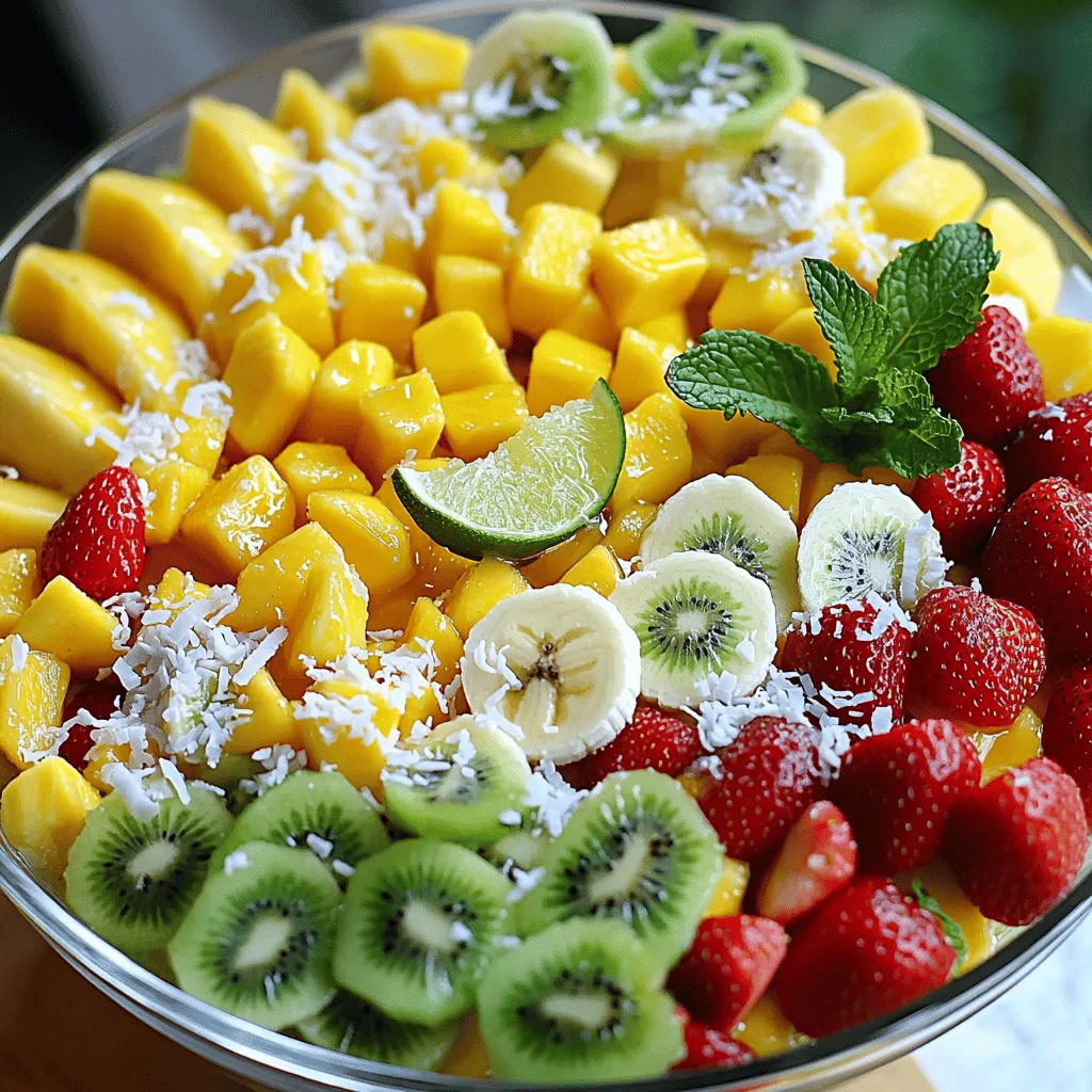 Tropical Fruit Salad Refreshing and Healthy Delight