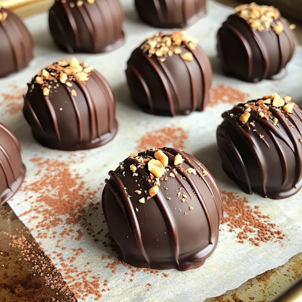 No Bake Chocolate Peanut Butter Truffles Delight