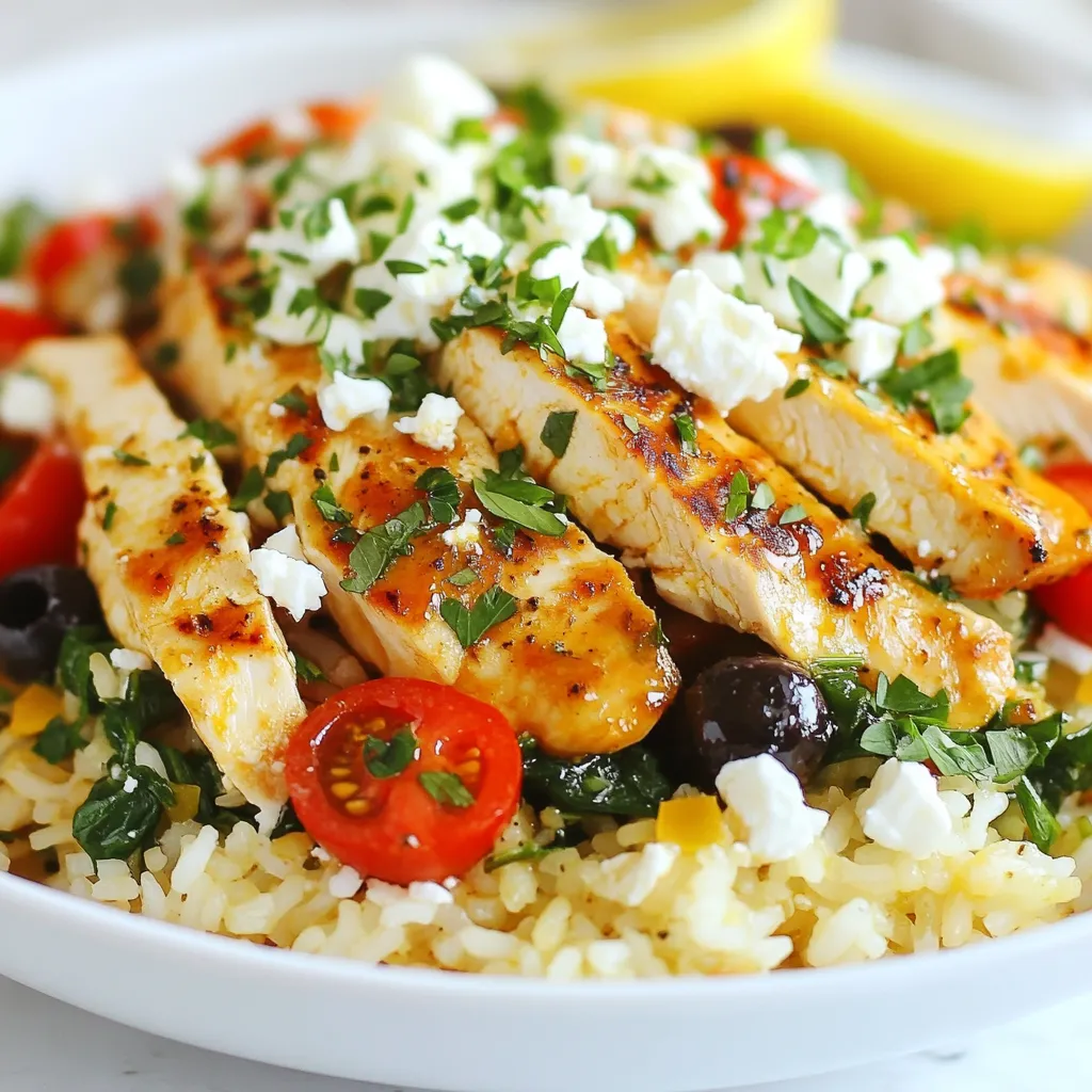 Mediterranean Chicken Rice Flavorful and Simple Dish
