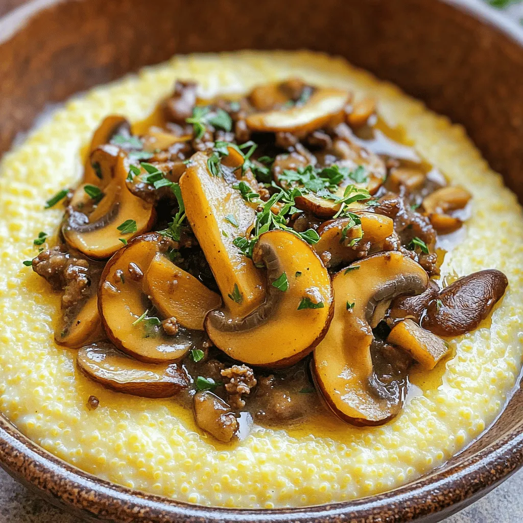Creamy Polenta with Mushroom Ragu Delightful Meal