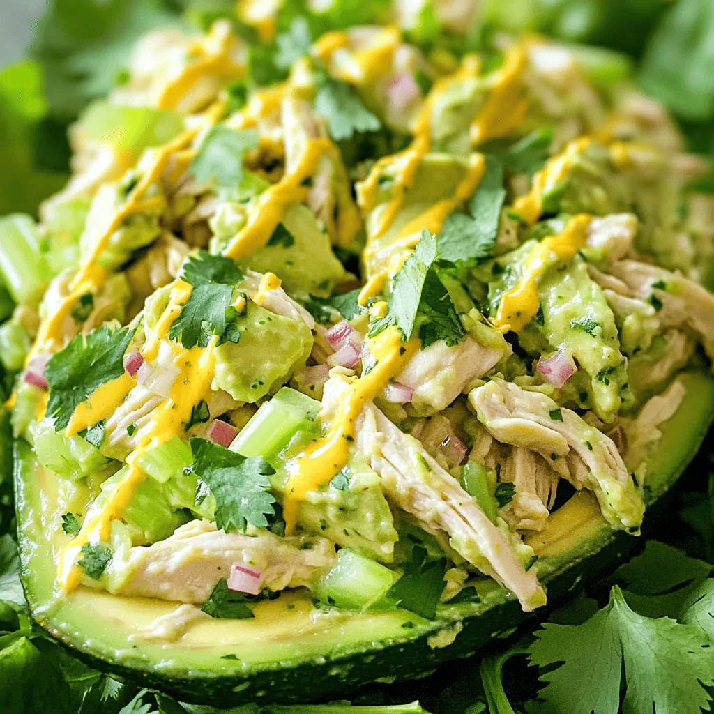 Creamy Avocado Chicken Salad Quick and Easy Recipe
