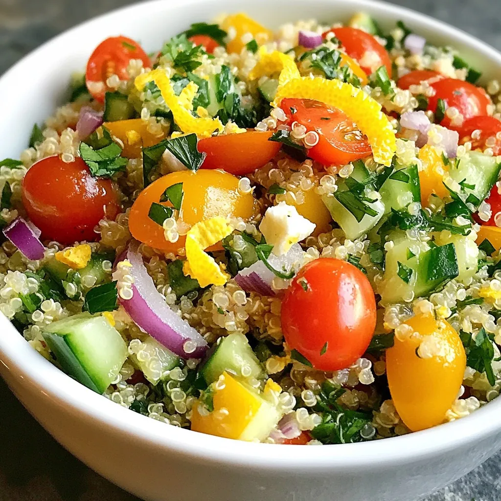 Lemon Herb Quinoa Salad Fresh and Flavorful Recipe