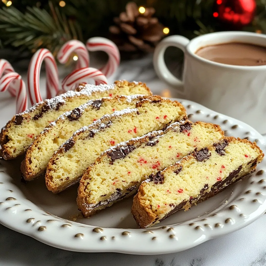 Peppermint Chocolate Chip Biscotti Delightful Treat
