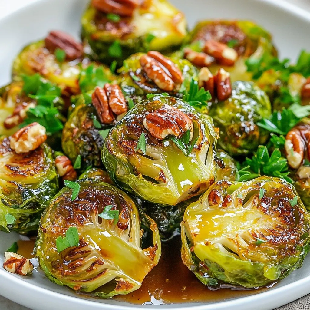 Maple Dijon Roasted Brussels Sprouts Flavorful Delight