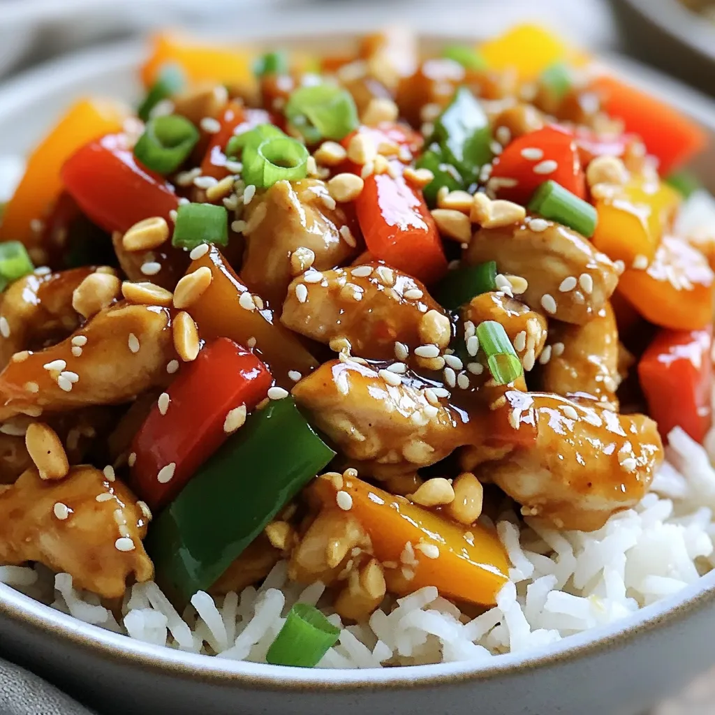 Spicy Kung Pao Chicken Bowls Flavorful and Quick Meal