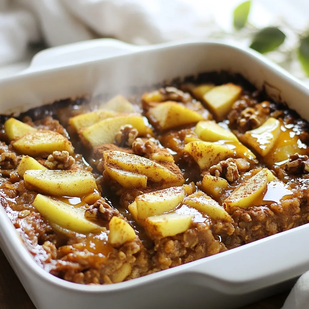 Apple Cinnamon Baked Oatmeal Comforting and Simple Dish