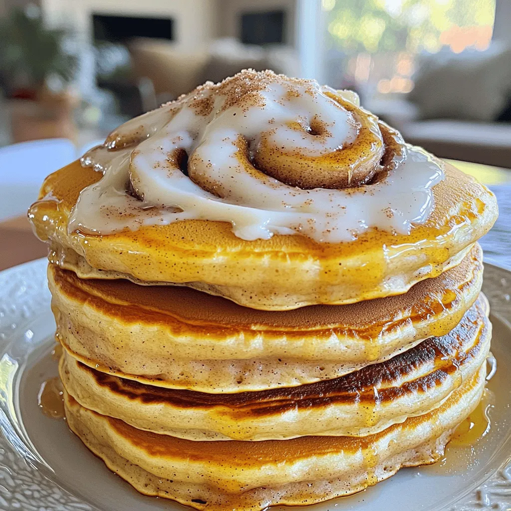 Cinnamon Roll Pancakes Irresistible Breakfast Delight