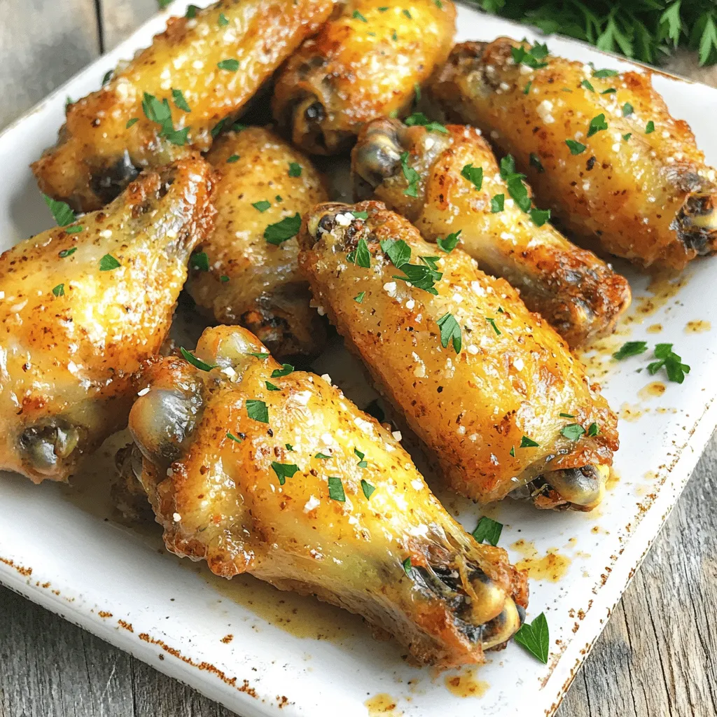 Baked Garlic Parmesan Wings Crispy and Flavorful Treat