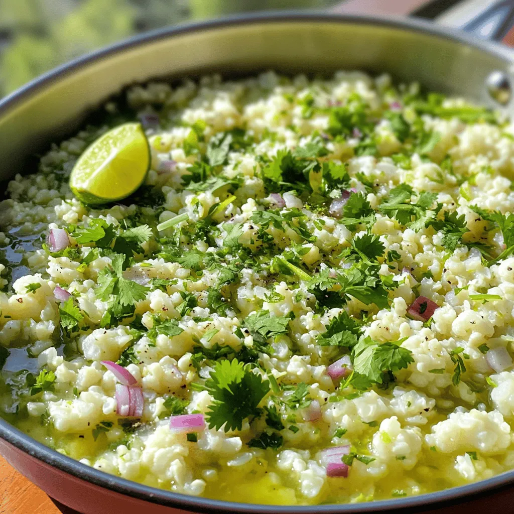 Cilantro Lime Cauliflower Rice Fresh and Flavorful Dish