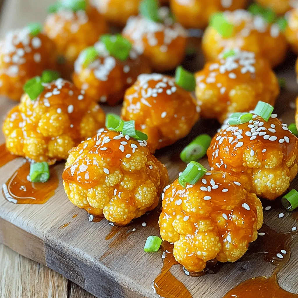 Sriracha Honey Cauliflower Bites Crispy and Flavorful