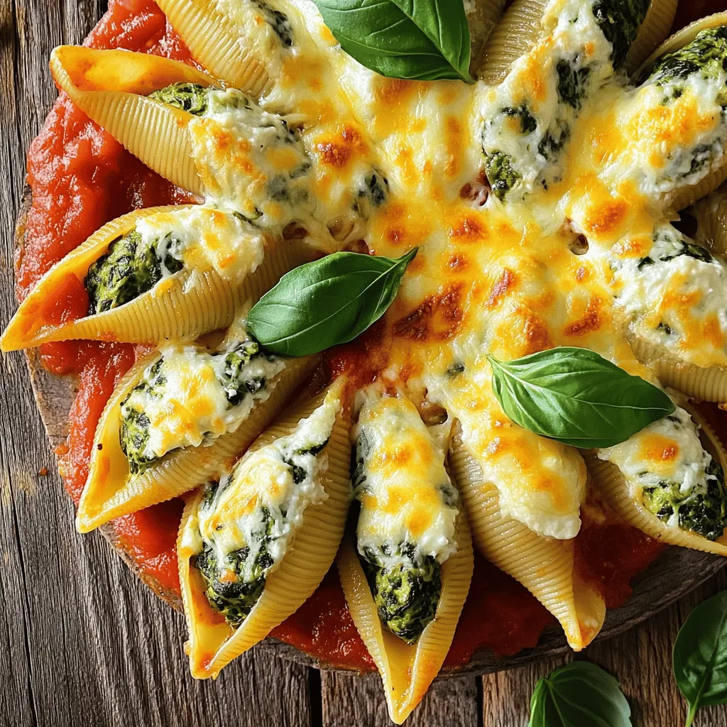 Cheesy Spinach Stuffed Shells Simple and Delicious Meal