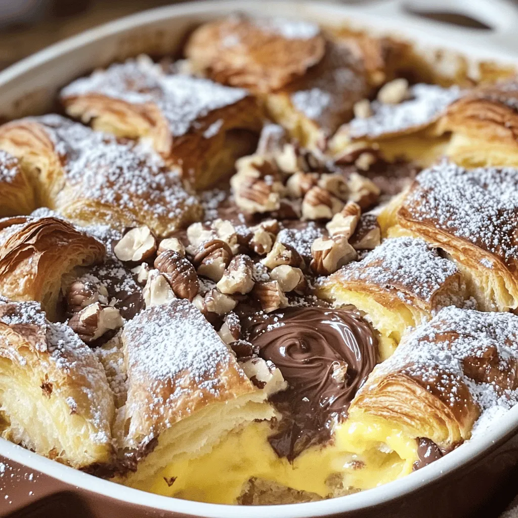 Chocolate Hazelnut Croissant Bake Rich and Tasty Treat