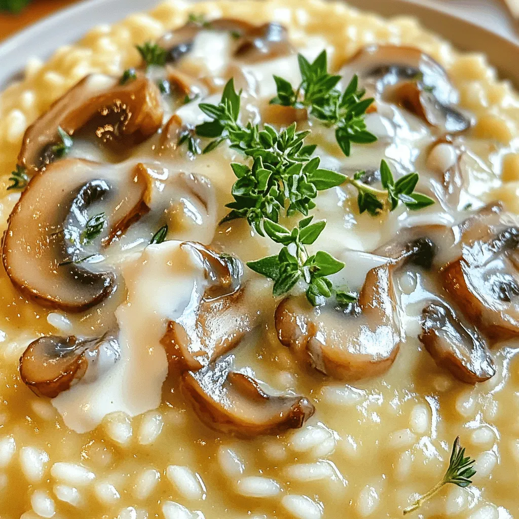 Creamy Mushroom Thyme Risotto Flavors You Will Love