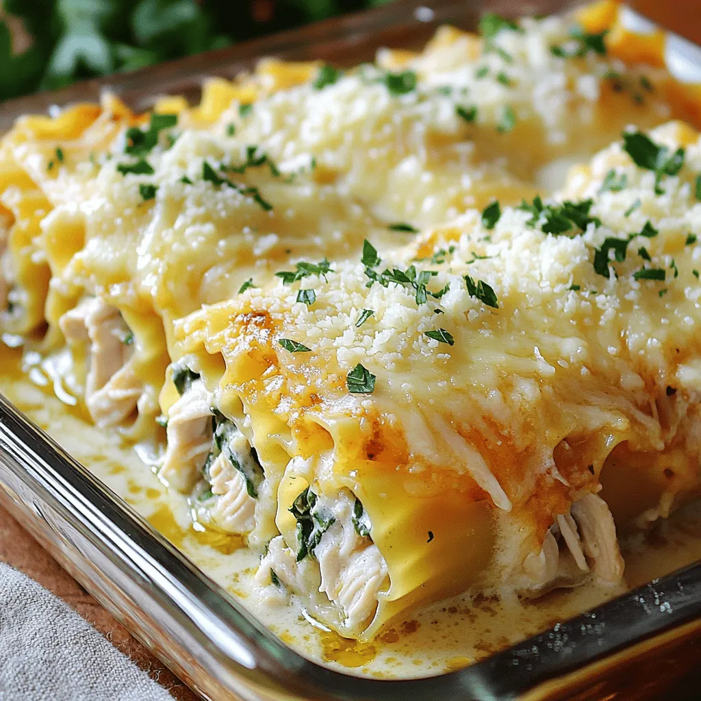 Chicken Alfredo Lasagna Roll Ups Easy Recipe Guide