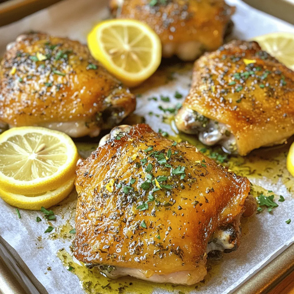 Baked Lemon Herb Chicken Thighs Full of Flavor