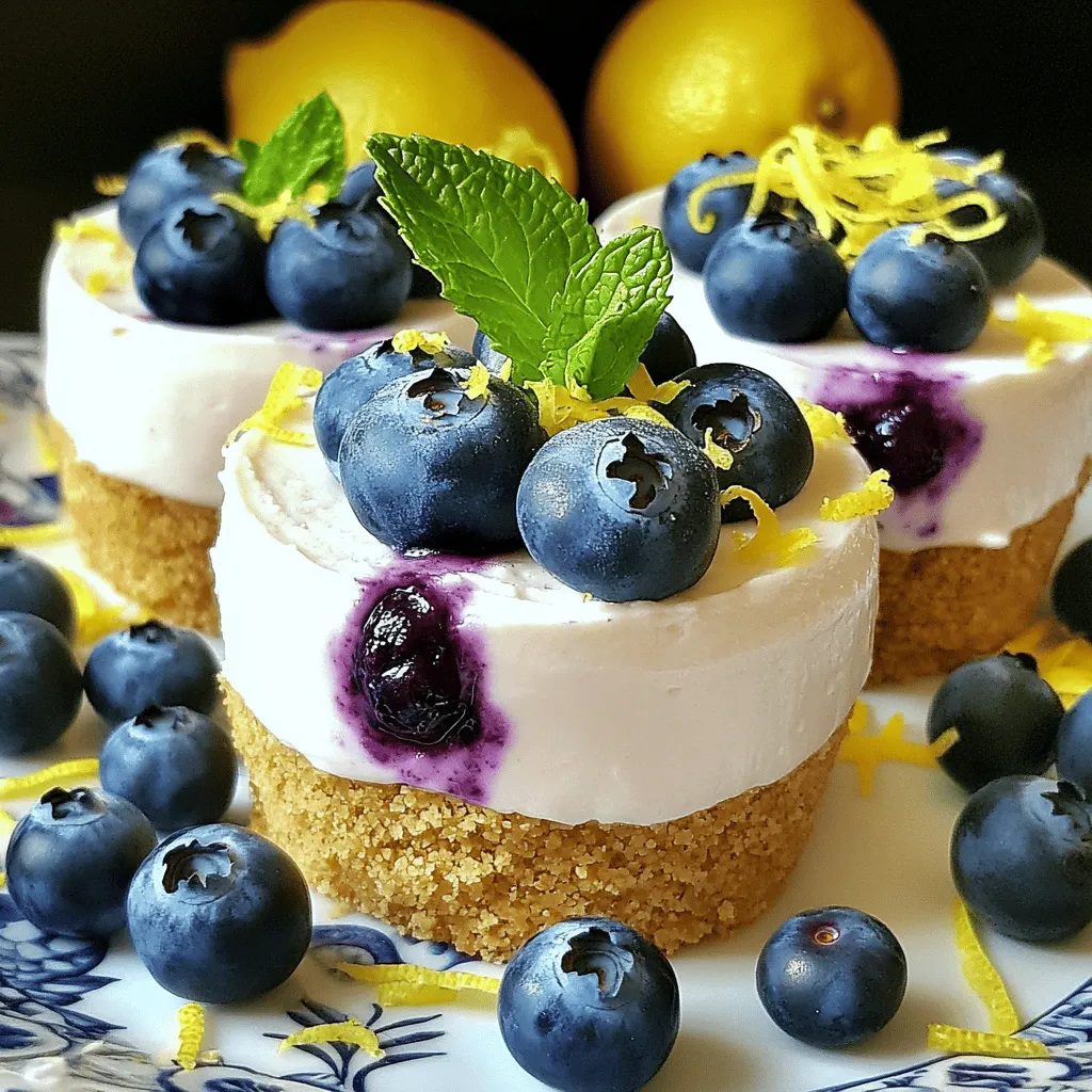 Lemon Blueberry Cheesecake Cups Delightful and Easy
