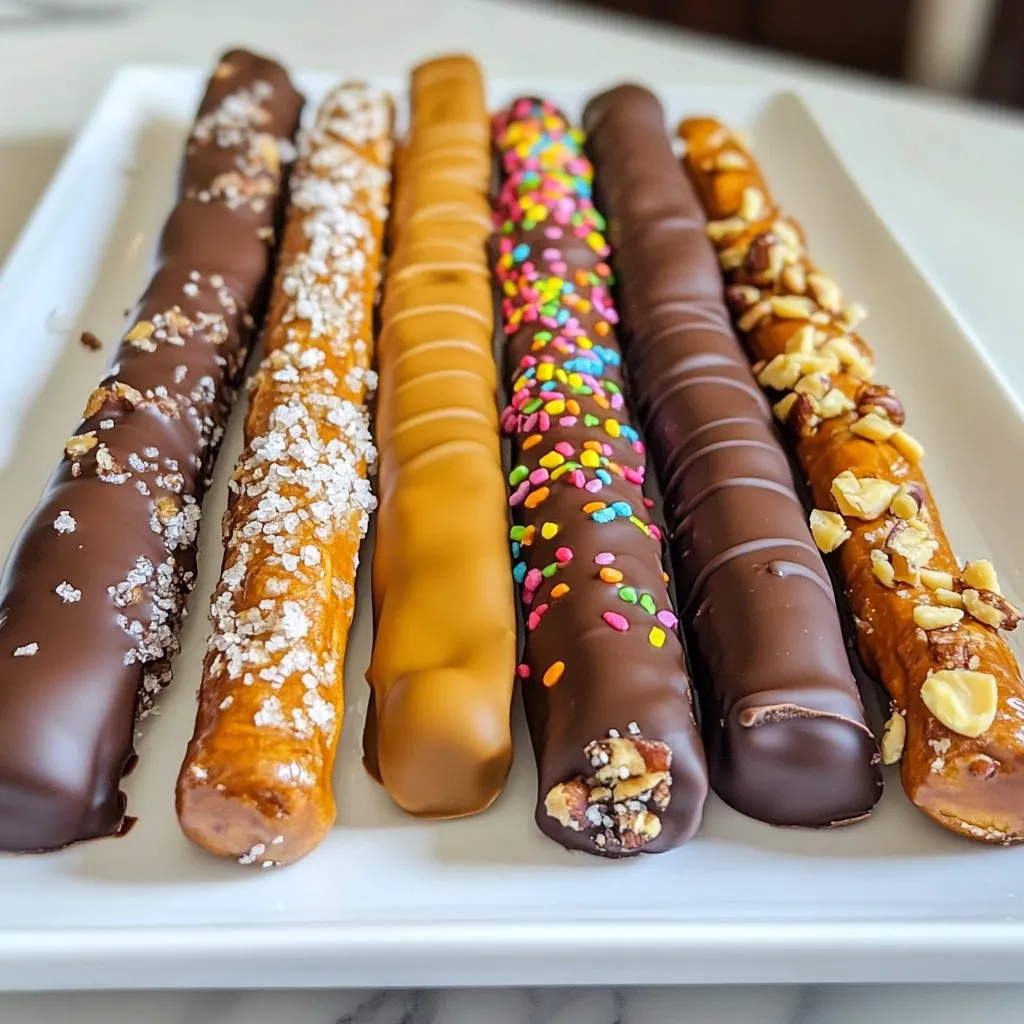 Chocolate Covered Pretzel Rods Irresistible Snack Idea