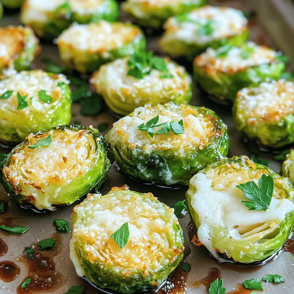 Crispy Garlic Parmesan Brussels Sprouts Delight