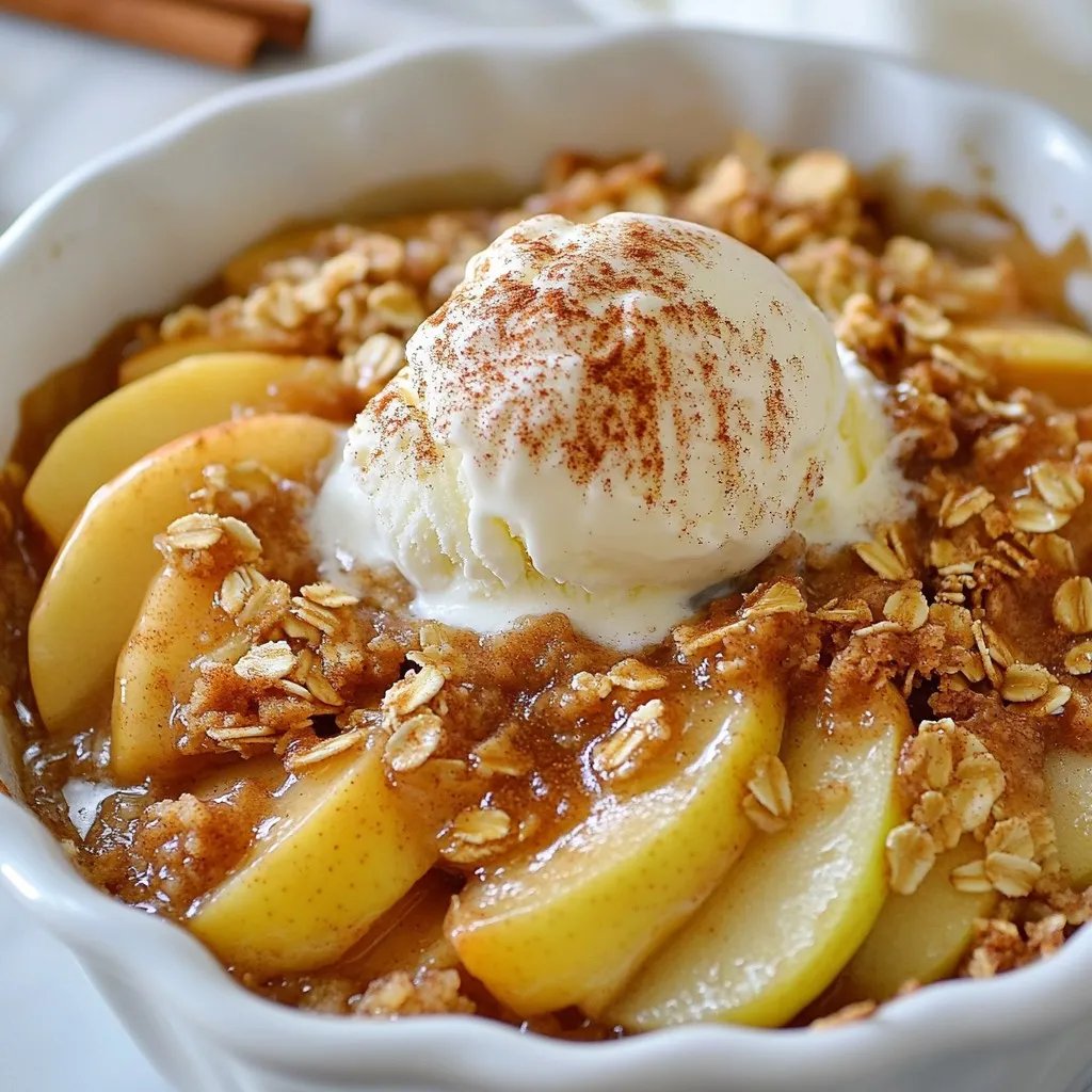 Cinnamon Apple Crisp Delightful and Simple Dessert