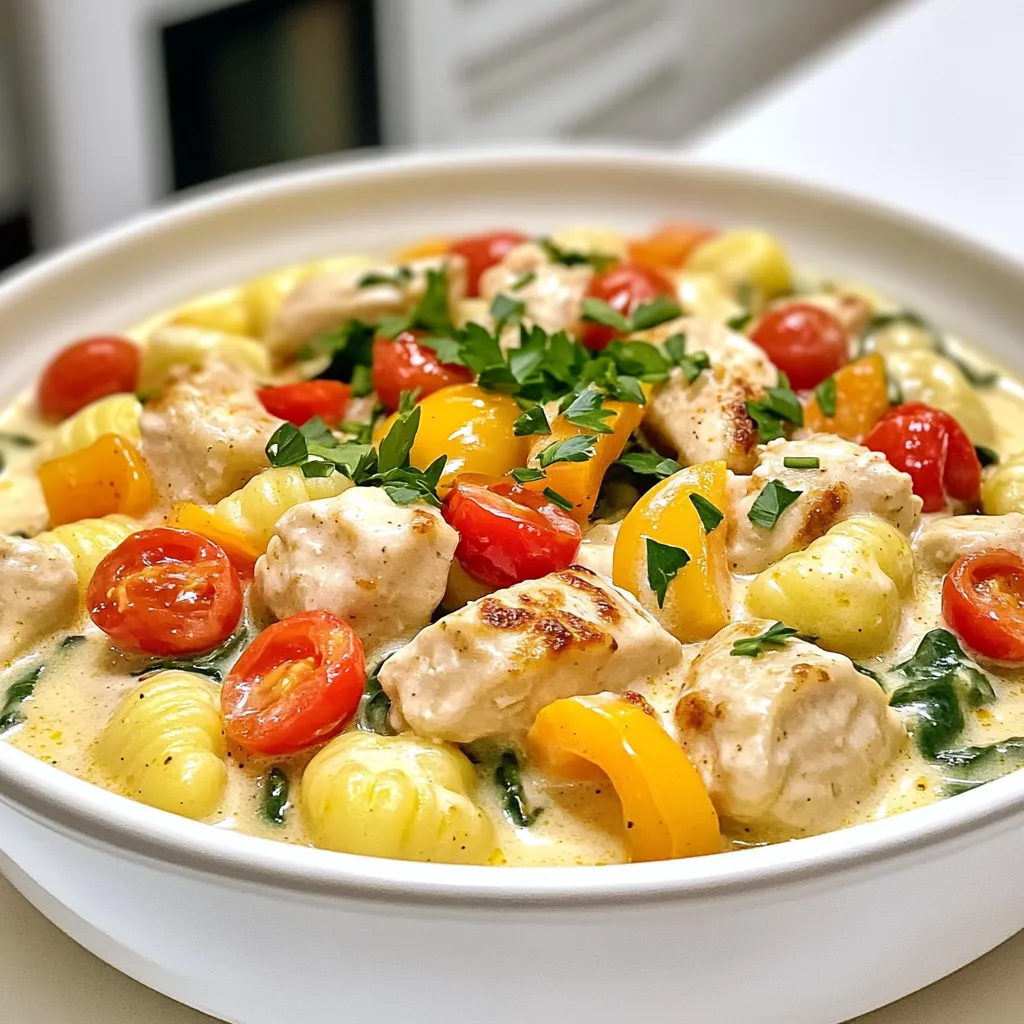 Creamy Cajun Chicken Gnocchi One Pot Delight