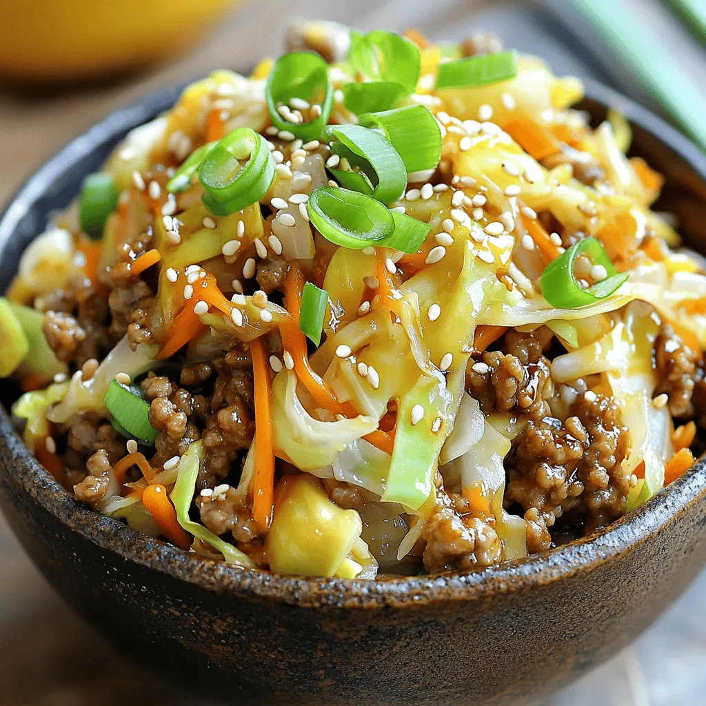 Easy Egg Roll in a Bowl Quick and Tasty Meal