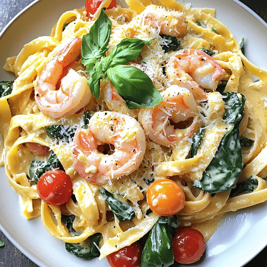 Creamy Tuscan Shrimp Pasta Flavorful Dinner Delight
