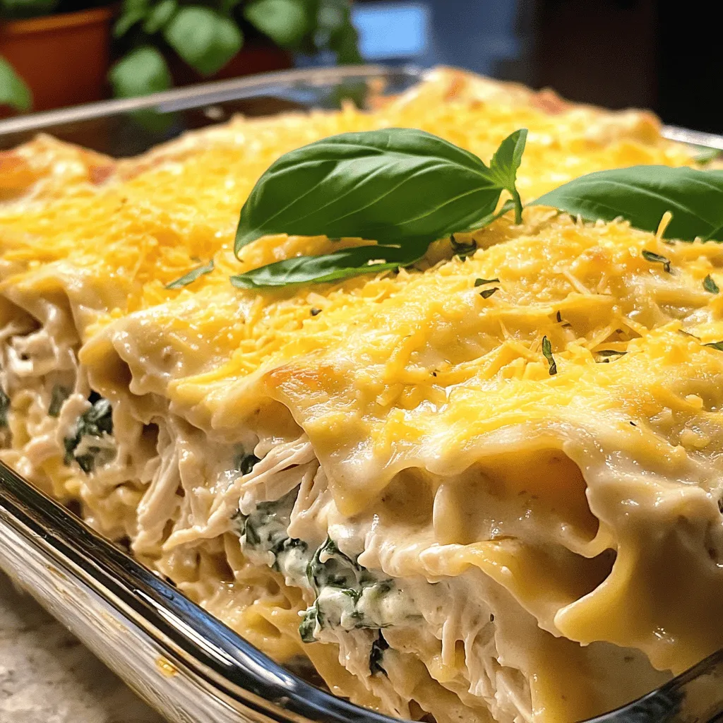 Chicken Alfredo Lasagna Creamy and Flavorful Dish