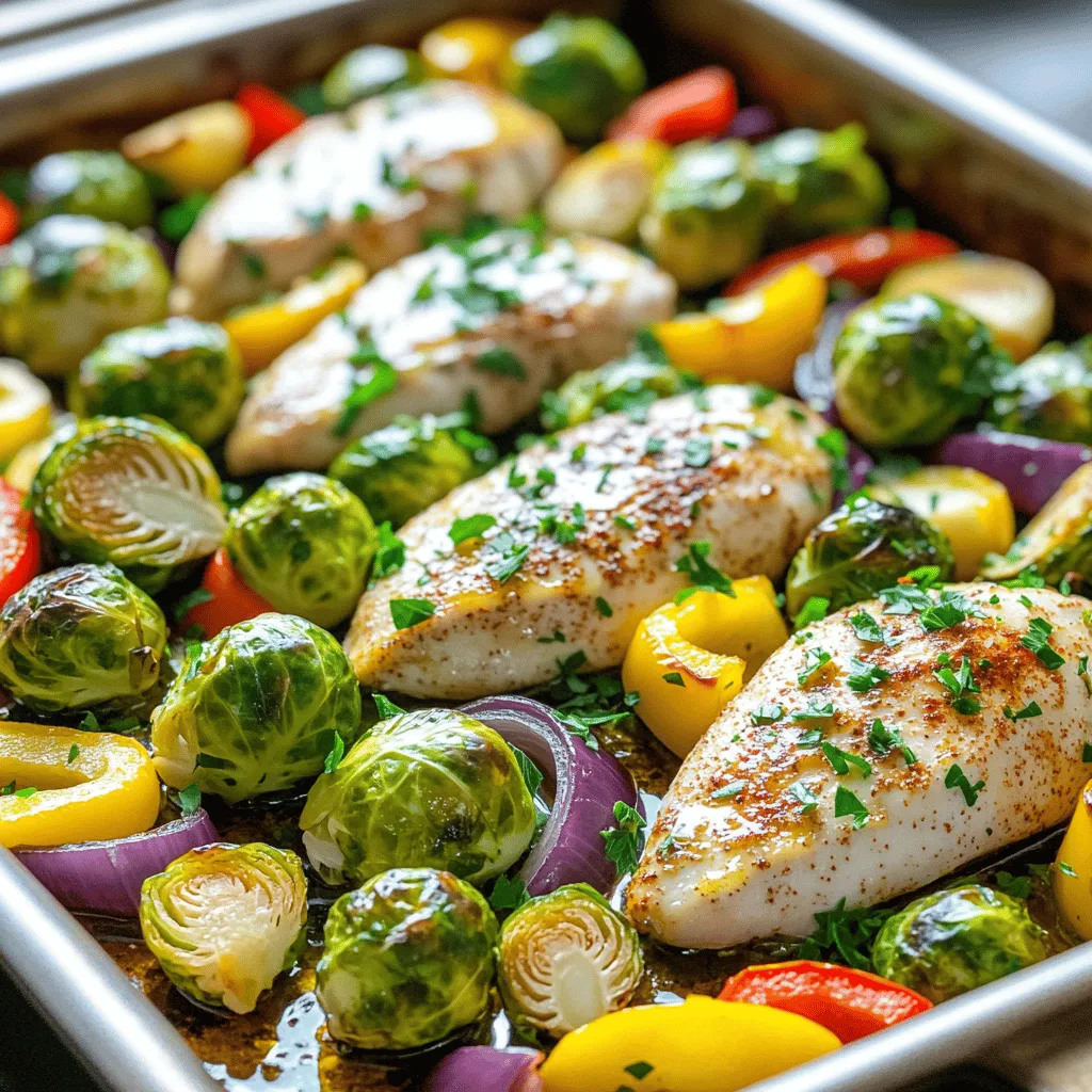 Chicken and Veggie Sheet Pan Dinner Quick and Easy Meal