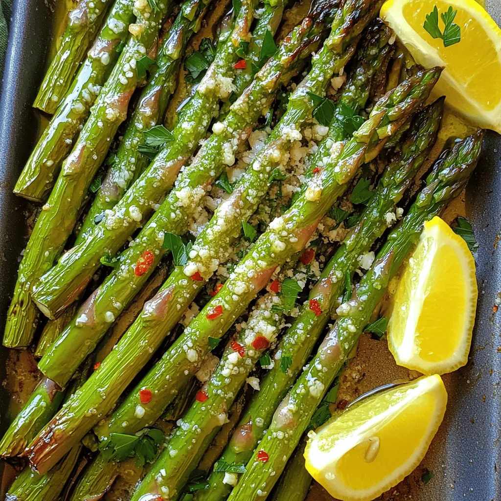 Lemon Garlic Roasted Asparagus Flavorful and Simple Dish
