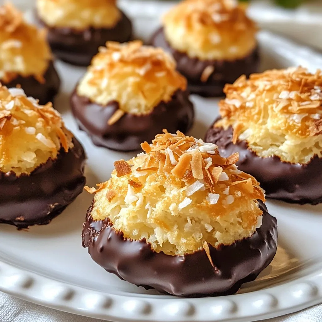 Chocolate Coconut Macaroons Easy and Tasty Recipe