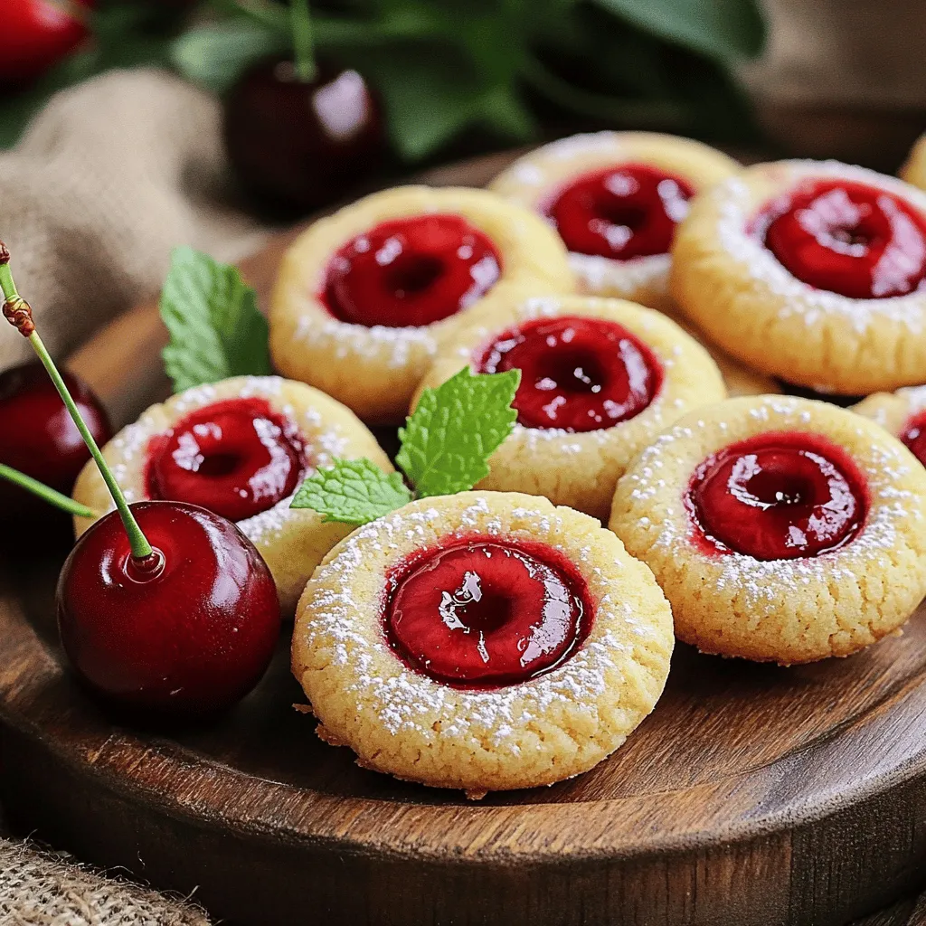 Cherry Pie Thumbprint Cookies Simple and Tasty Treat
