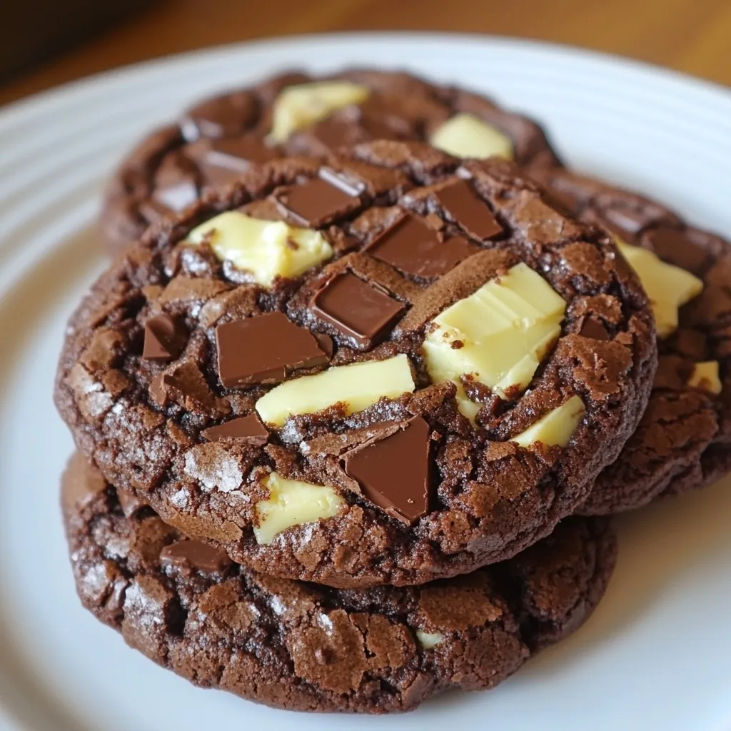 Triple Chocolate Brownie Cookies Delightful and Rich