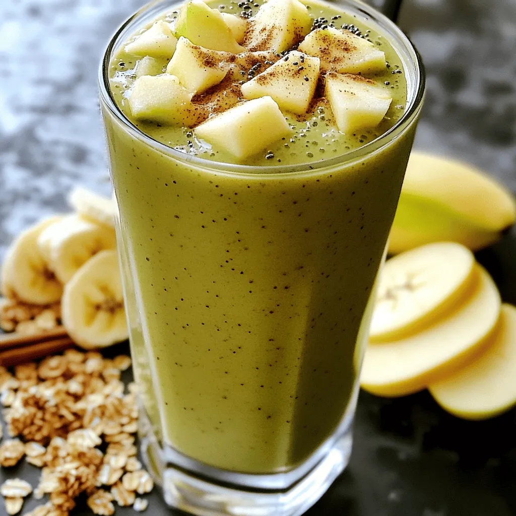 Apple Cinnamon Breakfast Smoothie Quick and Tasty Recipe