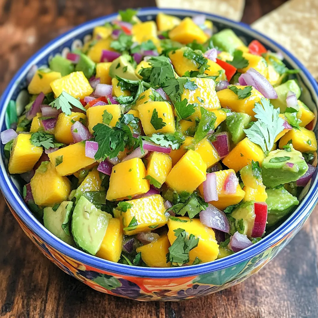 Mango Avocado Salsa Fresh and Flavorful Delight