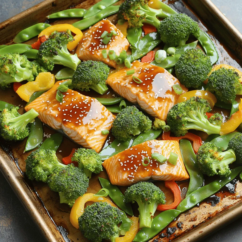 Teriyaki Salmon &#038; Broccoli Sheet Pan Delicious Dinner