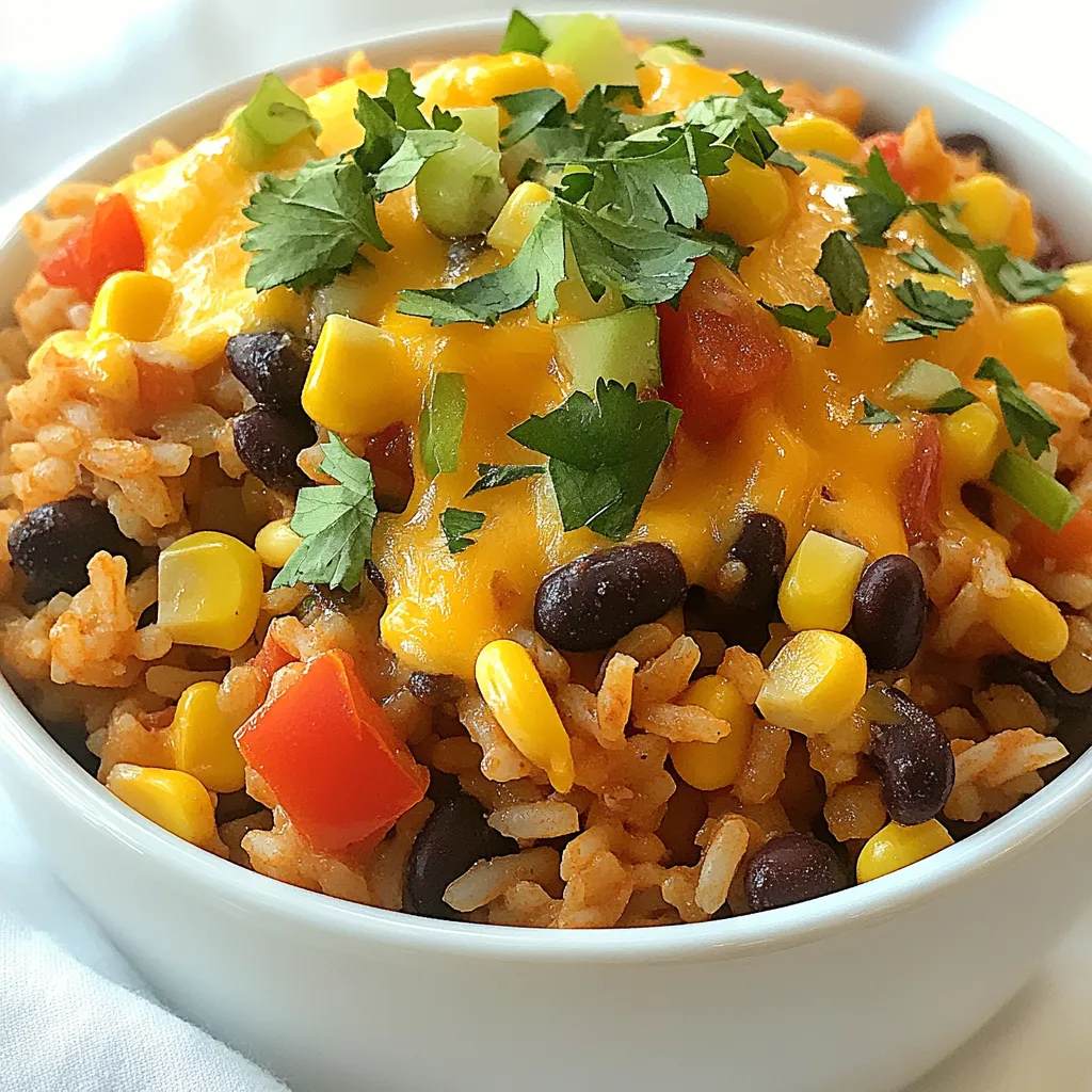 Cheesy Taco Rice Easy Comfort Food Recipe