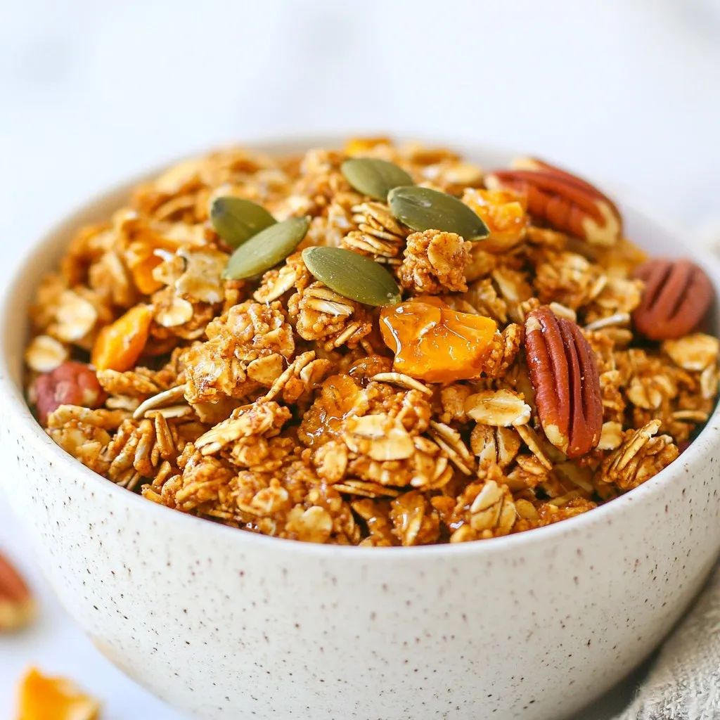 Pumpkin Spice Granola Tasty and Healthy Breakfast Treat