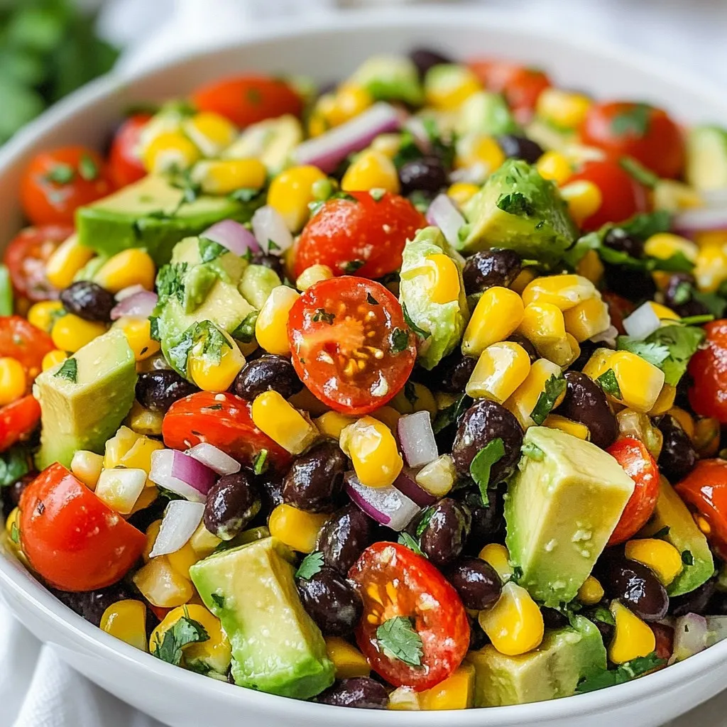 Avocado Black Bean Salad Nourishing and Flavorful Dish
