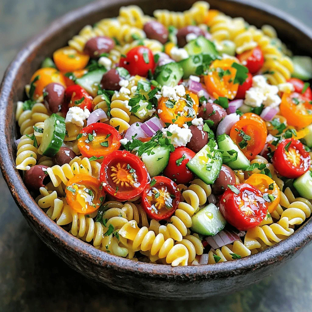 Classic Greek Pasta Salad Flavorful and Simple Recipe