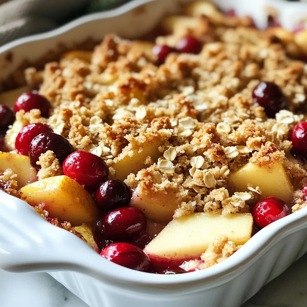 Cranberry Apple Crumble Delicious and Easy Recipe