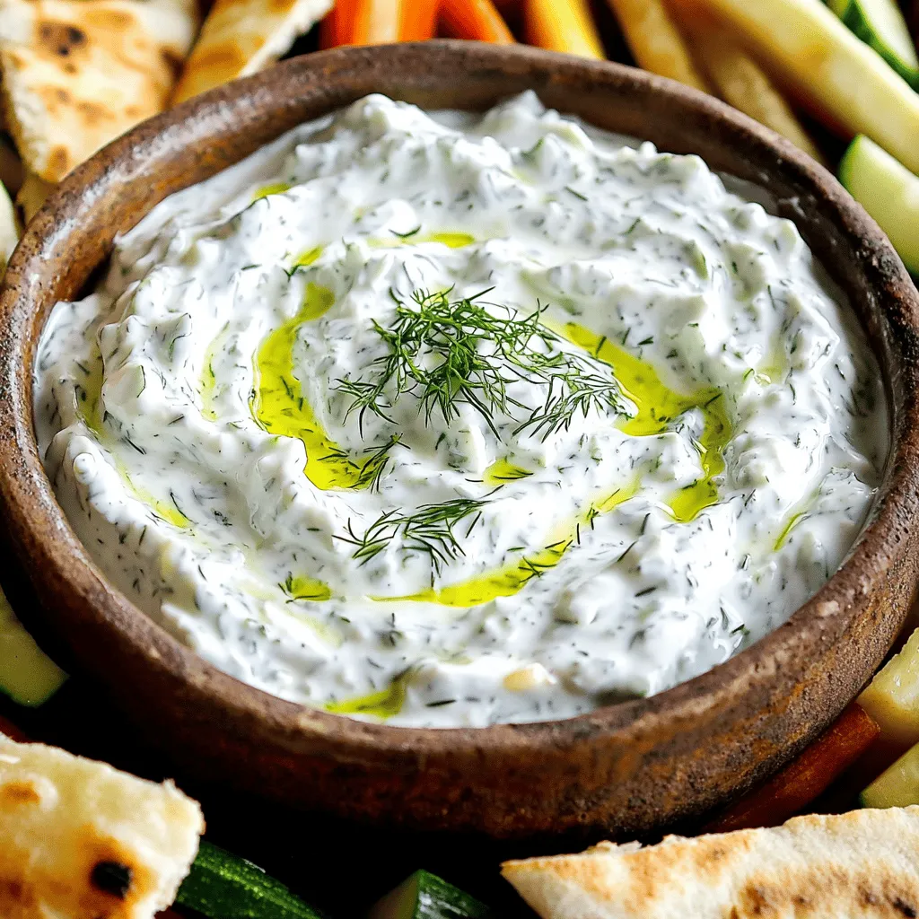 Easy Greek Tzatziki Dip Simple and Flavorful Recipe