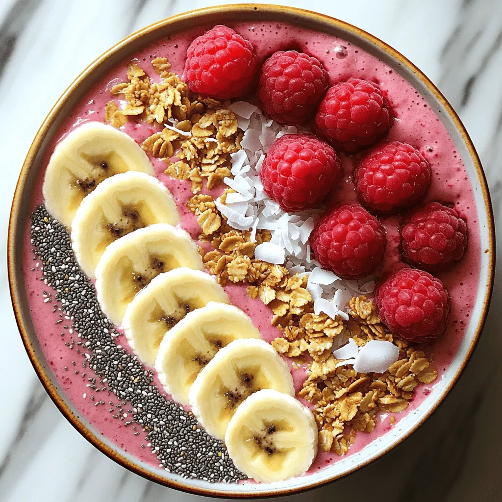 Raspberry Coconut Smoothie Bowl Creamy Delight Recipe
